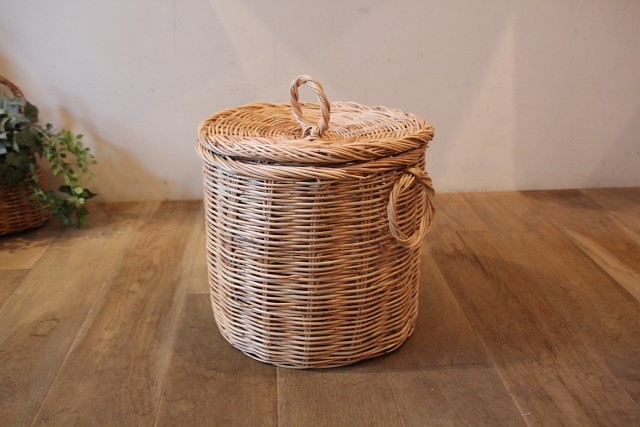 かご・バスケット・雑貨 - menui | ゴミバコに、収納に！【ラタン ふた