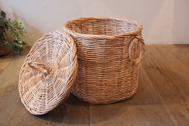 Thailandラタン　フタ付きL