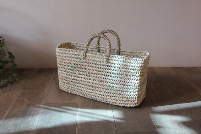 パーム　角カゴバッグ