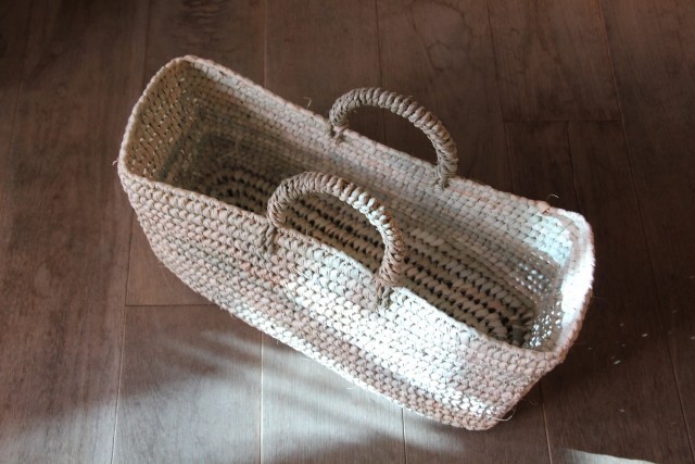 パーム　角カゴバッグ