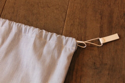 コットン巾着ストライプ　ｍｅｎｕｉオリジナル