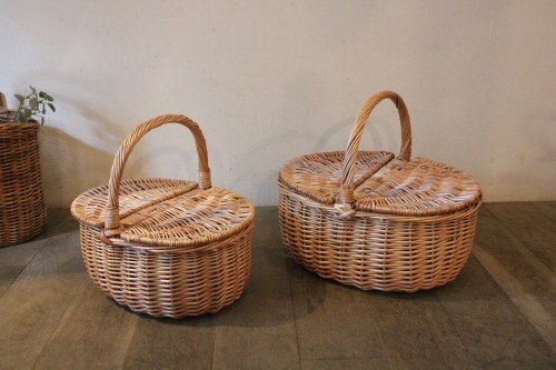 かご バスケット 雑貨 Menui 煮柳 ピクニックバスケット 普通でシンプル ベーシックなかご