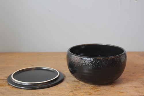 万古焼1杯分の陶器のおひつ