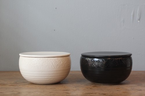 万古焼1杯分の陶器のおひつ