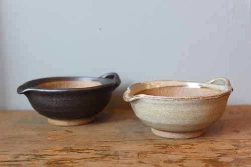 国産万古焼のミニ片口すり鉢