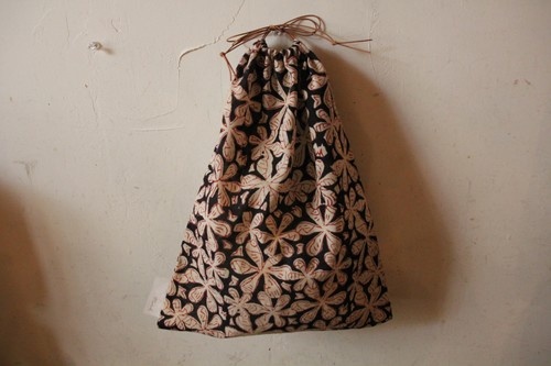 かごバッグのインバッグに！menuiオリジナルのシンプル巾着