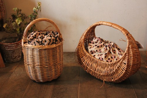 かごバッグのインバッグに！menuiオリジナルのシンプル巾着