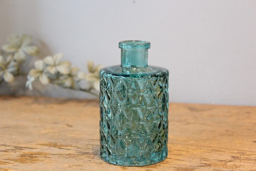 ガラスのミニフラワーベースグリーン