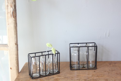 レクタングルアイアンスタンドフラワーベース