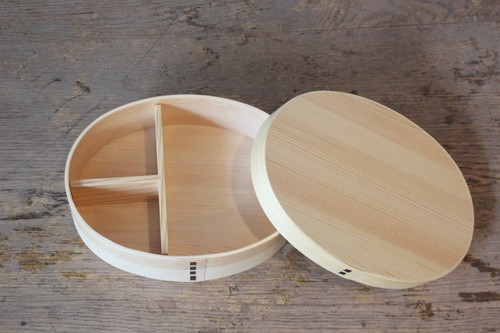 ヒノキの白木曲げわっぱ弁当箱