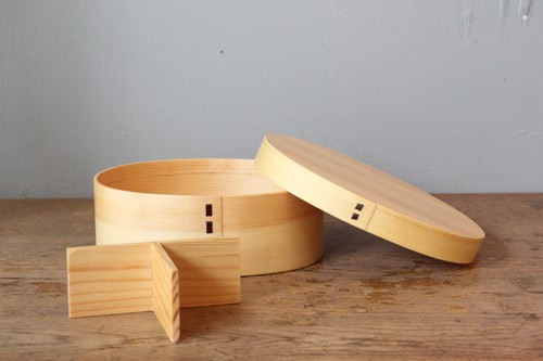 ヒノキの白木曲げわっぱ弁当箱