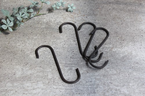 アイアン製ロングS字フック