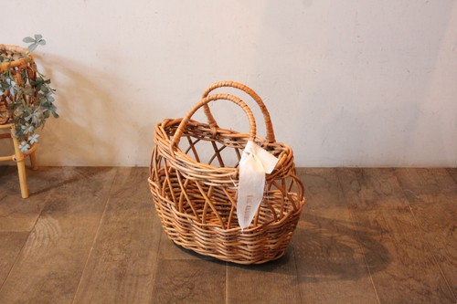 Lacakオーバルクロスかごバッグ