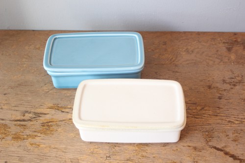 日本製岐阜県美濃焼バターケースにぴったりな角型保存容器