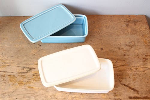 日本製岐阜県美濃焼バターケースにぴったりな角型保存容器