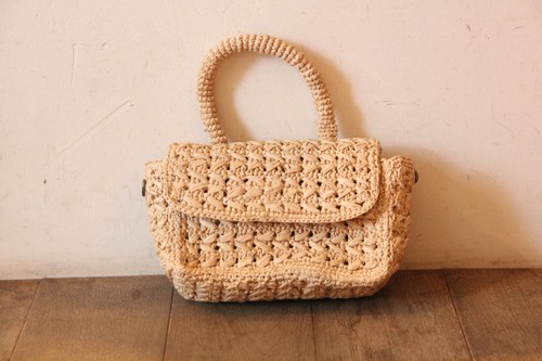 ラフィア2wayミニハンドバッグ