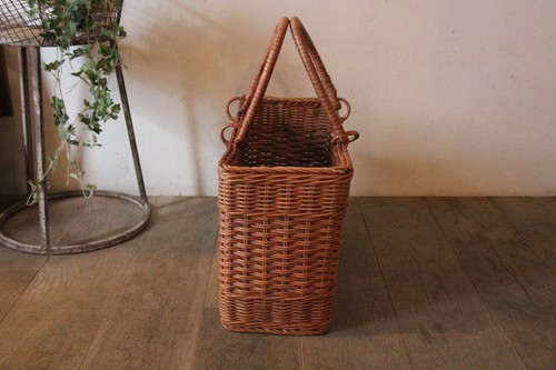 籐ラタンのかごバッグ