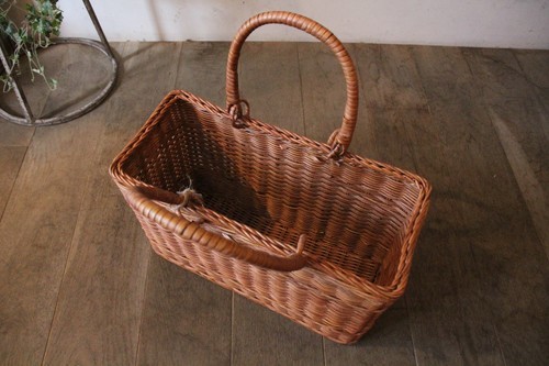 籐ラタンのかごバッグ