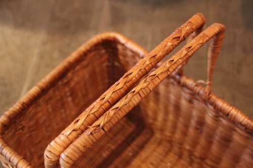 ラタンレジかごバスケット