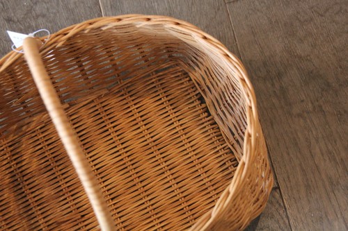 ラタンワンハンドルバスケット