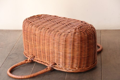 籐のかごラタンのお買い物かご