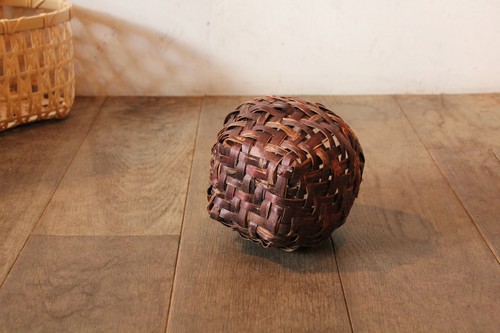 サクラあじろ編み花かご