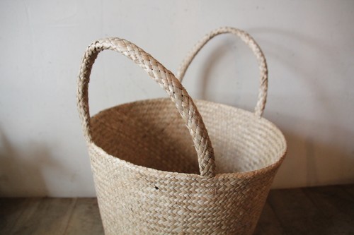 シーグラス丸手バスケット