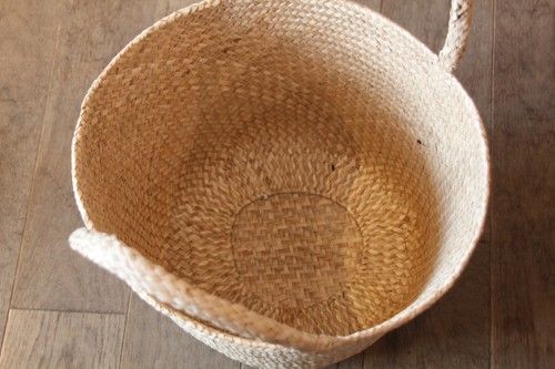 シーグラス丸手バスケット