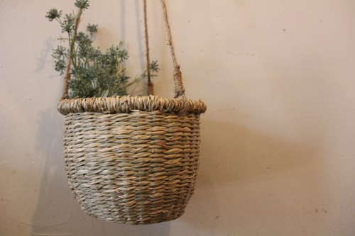 シーグラスハンギングバスケット