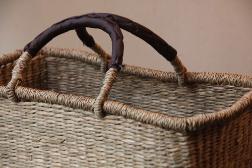 シーグラスレクトバスケット大きめサイズ