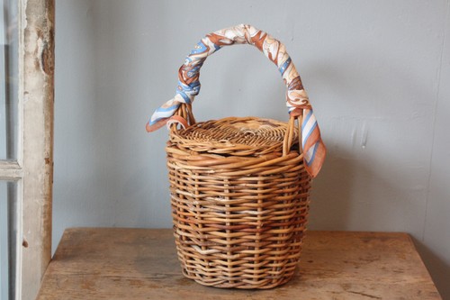 シルク混パネルスカーフ