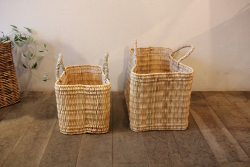 ストローかごバッグ