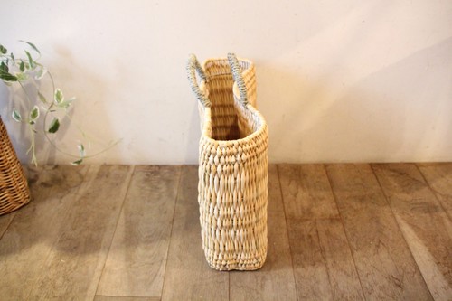 ストローかごバッグ