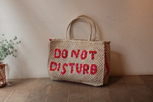 theJacksonsジュートかごバッグdonotdisturb