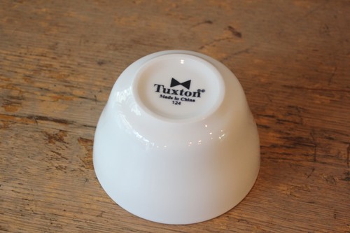 Tuxtonホワイトプレーンブイヨンボウル