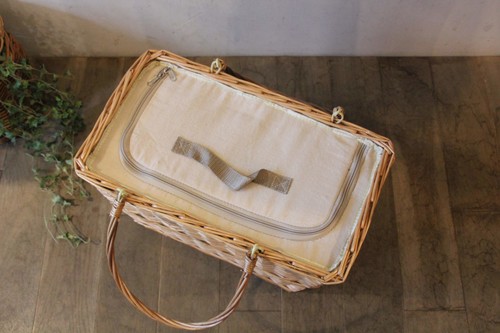 柳のピクニックバスケットショッパータイプ