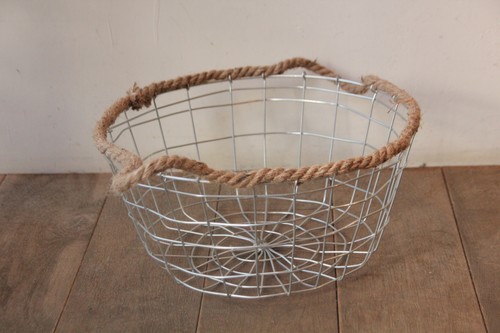 ロープハンドルワイヤーバスケット