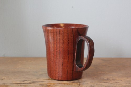 天然木のマグカップ