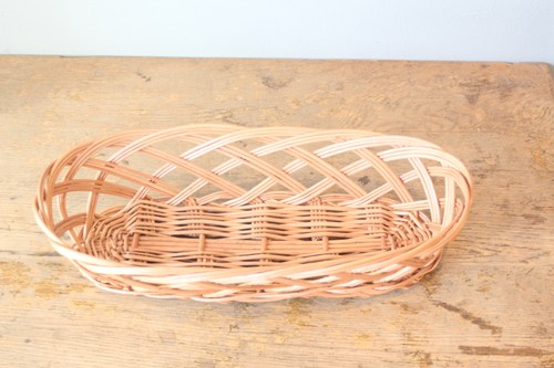 ポーランド製柳バケットバスケットトレー