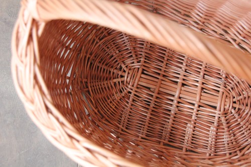 ポーランド製柳ワンハンドルbigバスケット