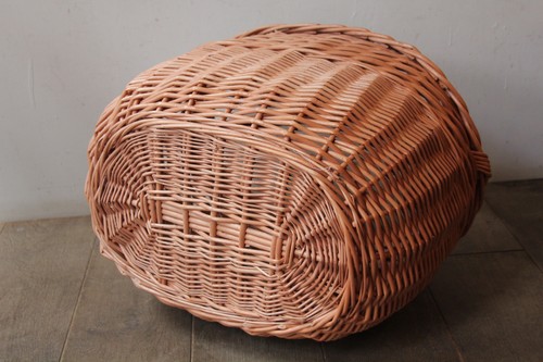 ポーランド製柳ワンハンドルbigバスケット