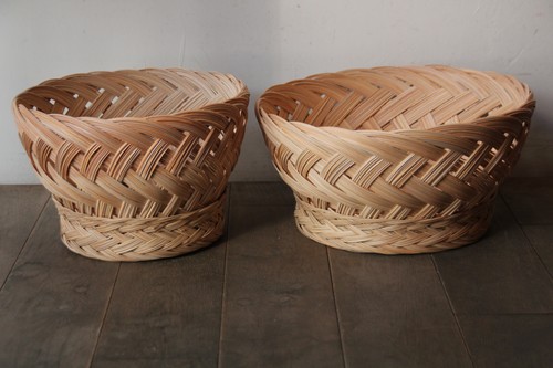 ヤシのトレーバスケットハイタイプ