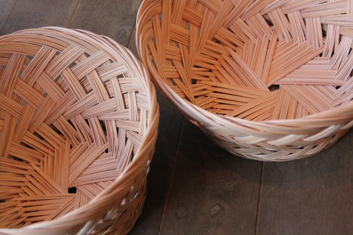 ヤシのトレーバスケットハイタイプ