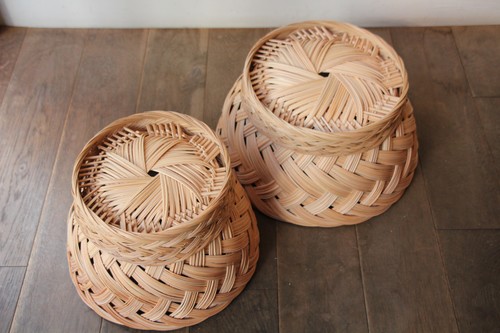 ヤシのトレーバスケットハイタイプ