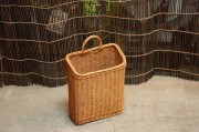 籐ラタン 壁掛けバスケット