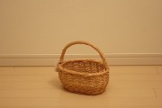 小物収納かご！【煮柳　一本手付きバスケットSS】　《1157》