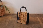 SALE！【アラログ×ブラックレザー トートバッグ】キーホルダー付き《3696》