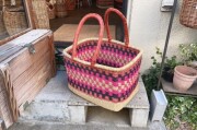 アタ製品カゴ2点ブルキナカゴ1点 ブルキナバスケット[アフリカのかご] - menui