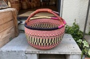 アタ製品カゴ2点ブルキナカゴ1点 ブルキナバスケット[アフリカのかご] - menui