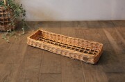 皮付き籐のねこの爪とぎバスケット